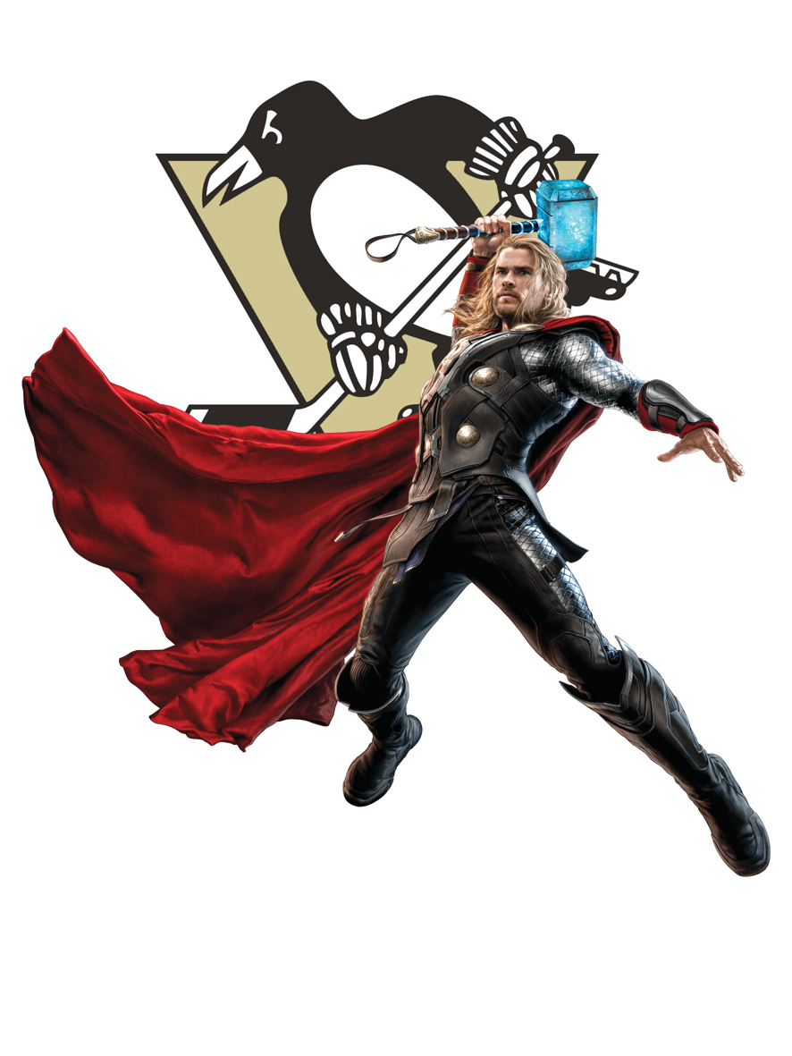 Pittsburgh Penguins Thor Logo vinyl decal